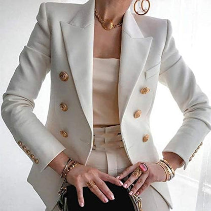 Women's New Solid Color Fashion Casual Suit Short Jacket