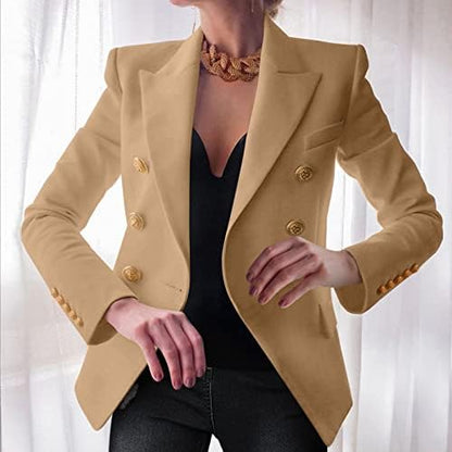 Women's New Solid Color Fashion Casual Suit Short Jacket