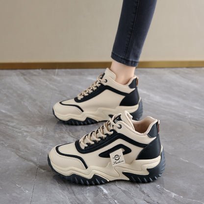Koreanstyle Womens Casual Hightop Dad Shoes