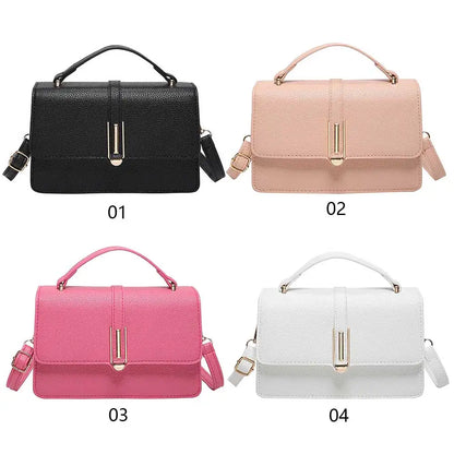 Women PU Shoulder Bag Fashion Tote Bag Large Capacity Elegant Tote Handbag Solid Color Stylish Crossbody Bag Outdoor Travel Bag