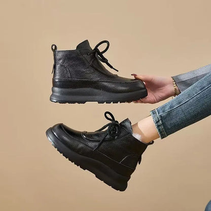 2026New Women's Snow Boots Fashion Platform Boots for Women Winter Plush Warm Cotton Shoes Waterproof Ankle Boots Botas De Mujer