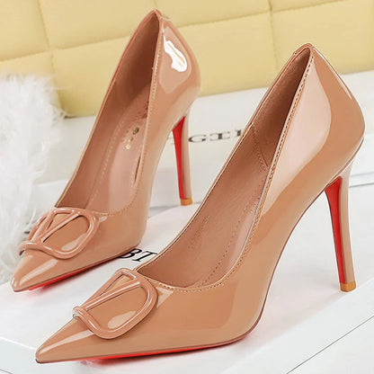 BIGTREE Shoes Women Pumps Fashion New Style High Heels Sexy Party shoes patent leather Women heels 10 CM Thin heels Luxury 2026