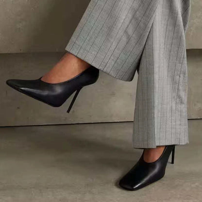 Frenchsexy Pointedthin High-heeled Shallowpatent Leatherprofessional Single Shoes,European AndAmerican Women's Red Wedding Shoes