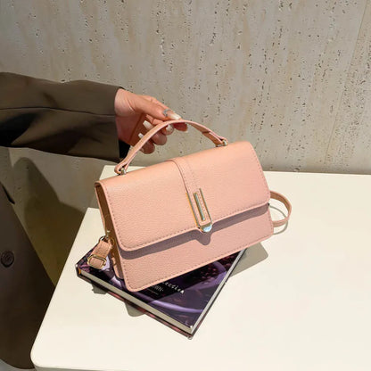 Women PU Shoulder Bag Fashion Tote Bag Large Capacity Elegant Tote Handbag Solid Color Stylish Crossbody Bag Outdoor Travel Bag