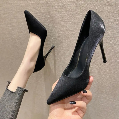 Woman Pumps Sexy Shoes for Women Formal Pointed Toe Stilito Elegant Dress High Quality 2025 Trend with Discount 39 Korean Style