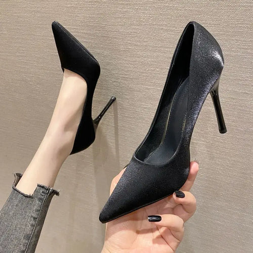 Woman Pumps Sexy Shoes for Women Formal Pointed Toe Stilito Elegant Dress High Quality 2025 Trend with Discount 39 Korean Style