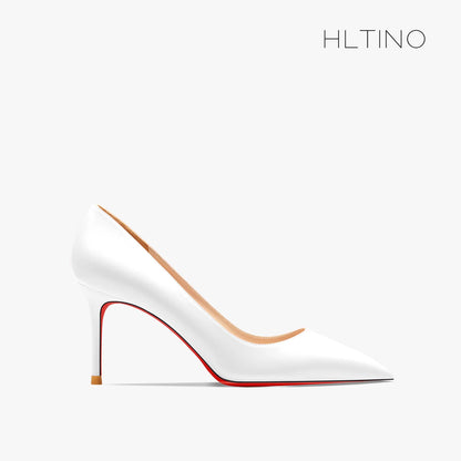 Women's Heels Luxury Designer Black Matte 12cm High Heels Red Bottom Pointed Toe Stiletto Pumps Elegant Women Party Prom Shoes