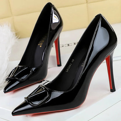 BIGTREE Shoes Women Pumps Fashion New Style High Heels Sexy Party shoes patent leather Women heels 10 CM Thin heels Luxury 2026