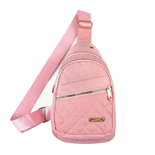 Adjustable Quilted Sling Backpack Outdoor Travel Bag For Men Women Casual Crossbody Small Sling Backpack Sling Bags