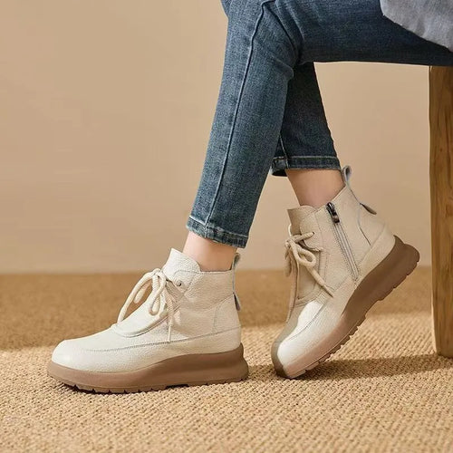 2026New Women's Snow Boots Fashion Platform Boots for Women Winter Plush Warm Cotton Shoes Waterproof Ankle Boots Botas De Mujer