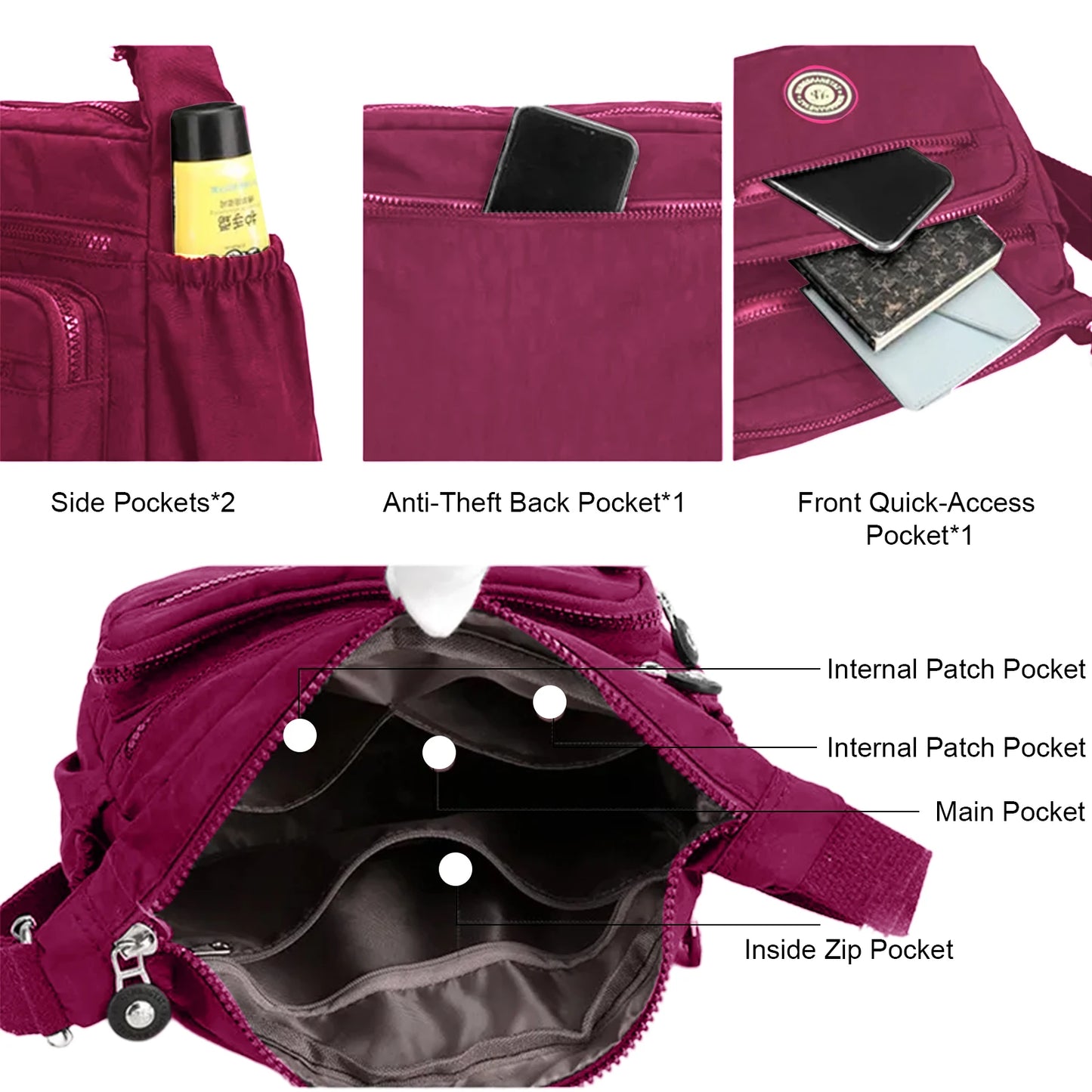 Female Shoulder Bags Waterproof Nylon Casual Crossbody Bag High quality Women Messenger Bag for Girls Hot Sales Handbags