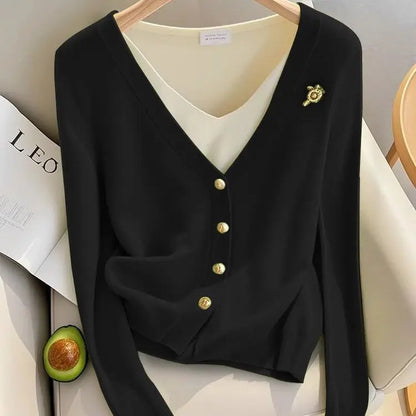 Thin Cardigan Sweaters for Women Clothing Autumn Fashion Clothes Basic Coat Women Jacket Casual Outerwear Streetwear Knit Tops