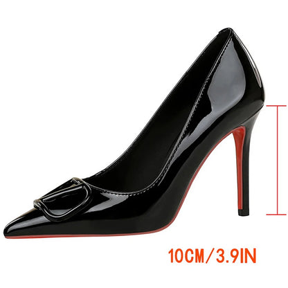 BIGTREE Shoes Women Pumps Fashion New Style High Heels Sexy Party shoes patent leather Women heels 10 CM Thin heels Luxury 2026