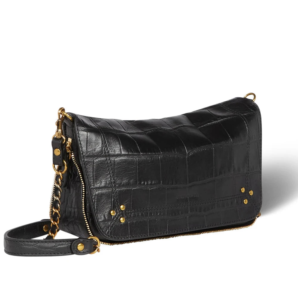 New Women's Shoulder Bag Or Cross Bag Removable Belt Braided And In Closed With Magnetic Leather Flaps