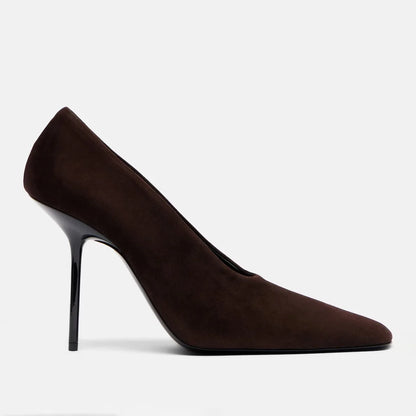 European and American Spring and Autumn Fashion Stiletto Single Shoes Fashion Shallow Mouth Temperament Square HeadWomen's Shoes