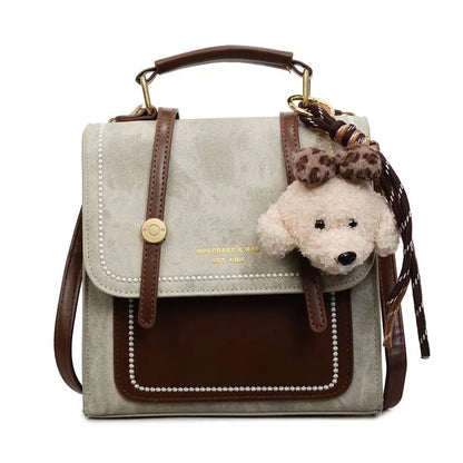 Elegant 3-in-1 Denim Women's Backpack, Stylish Crossbody Shoulder Bag for Casual Travel Short Trips, Trendy Matronly Fashion Bag