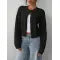Chic Long Sleeved Knitted Cardigan Fashion sweater