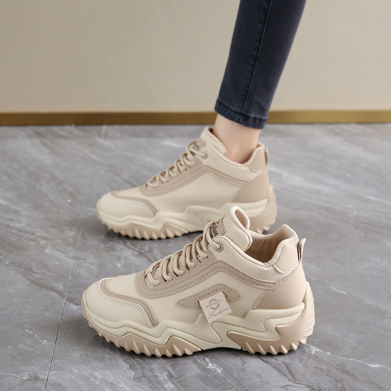 Koreanstyle Womens Casual Hightop Dad Shoes