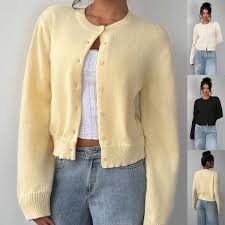 Chic Long Sleeved Knitted Cardigan Fashion sweater