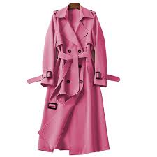 Double-breasted Mid-length Tie Trench Coat